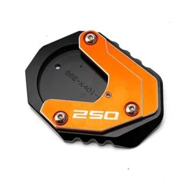 Imagem de Anti-derrapante Para husqvarna vitpilen 401 svartpilen 250 2018-22 2023 kickstand almofada pé suporte lateral extensão placa de(Orange 250)