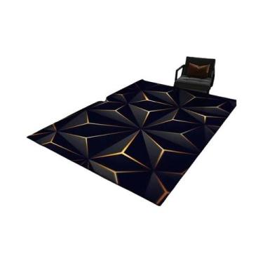 Imagem de Tapete Geométrico 3D De Grande Área Para Quarto E Sala De Jogos, Tapet