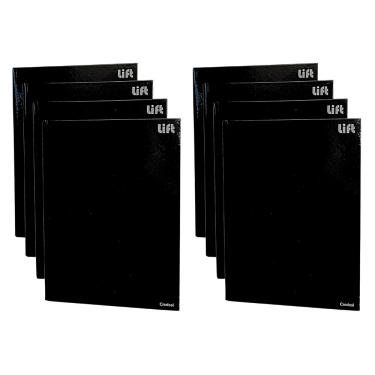 Imagem de Caderno Brochura Grande Capa Dura 80FLS Kit 8 Unidades