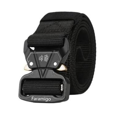 Imagem de Cinto Tático Masculino Reforçado 3.8CM De Largura Com Fivela De Liga E