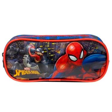 Imagem de Estojo Escolar Spider Man Vermelho E Preto - Xeryus
