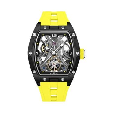 Imagem de Relógio Mecânico Esportivo Masculino Automático Com Pulseira De Silico