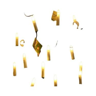 Imagem de Velas Cônicas LED Sem Chama 10/20, Luzes De Fada De Natal a Pilha Para