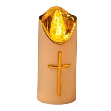 Imagem de Velas Elétricas,Luzes Reutilizáveis Para Túmulos Memorial De Animais - Luminárias Elétricas Sem Chama para Memórias,para Igrejas Quarto Sala de Estar Jardim Caminho