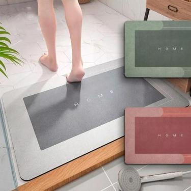 Imagem de Tapete Mágico Ultra Absorvente Antiderrapante Box Casa verde - Sweet H