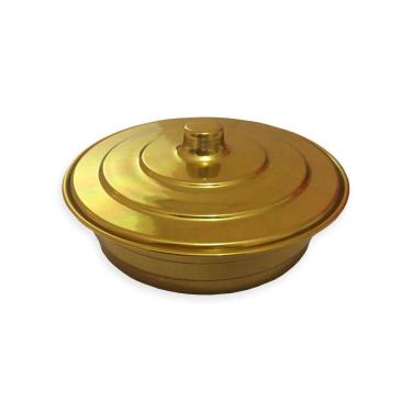 Imagem de Bandeja De Pao Dourada Para Servir Santa Ceia