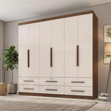Imagem de Guarda Roupa Casal Maximus Plus 6 Portas de Bater 6 Gavetas - Zanzini