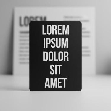 Imagem de Placa Acm Decorativa Lorem Ipsum Dolor Sit Amet 18X23 - Sinalizo
