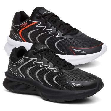 Imagem de Kit com 2 Tênis Esportivo Masculino Para Corrida e Treino Solado Super Leve e Macio-Masculino