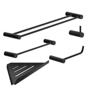 Imagem de Kit Acessórios De Banheiro 5 Peças Metal 2160OR Orion - Grego Metal, P