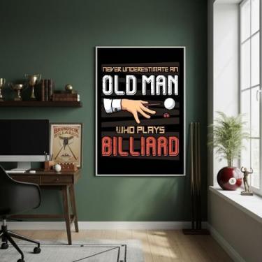 Imagem de Quadro Decorativo De Humor De Sinuca-70X50Cm Mold Preta - Quadros On-L