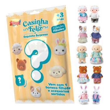 Imagem de Boneco Surpresa Casinha Feliz Família Coleção Filhotes - Zoop Toys