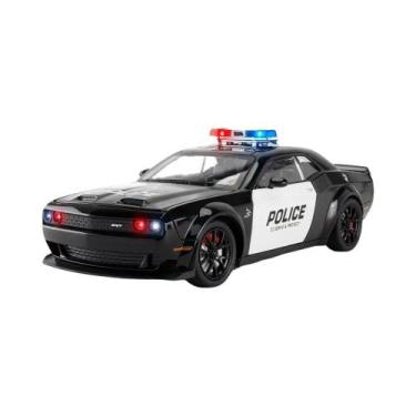 Imagem de Modelo De Carro De Polícia Hellcat Em Escala 1:24 Com Som E Luz, 4 Por