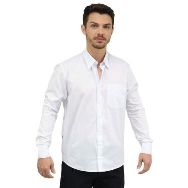 Imagem de Camisa Social Masculina Manga Longa - DEMORGAN, Branco, P