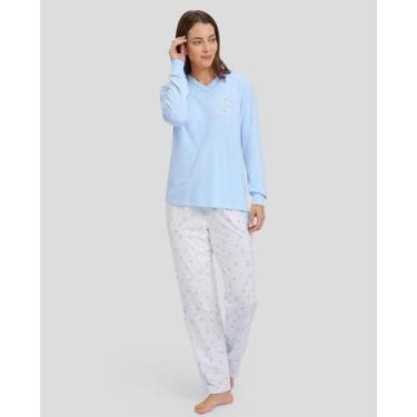 Imagem de Pijama Coração - Lohe, Azul celeste, XG