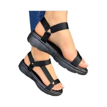 Imagem de Sandálias Femininas De Verão Antiderrapantes Com Ponta Aberta Multicol