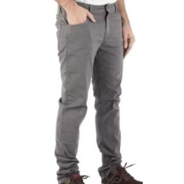 Imagem de Calça Sarja Sport Fino, Masculina - Loja do Peruano, Cinza, 48
