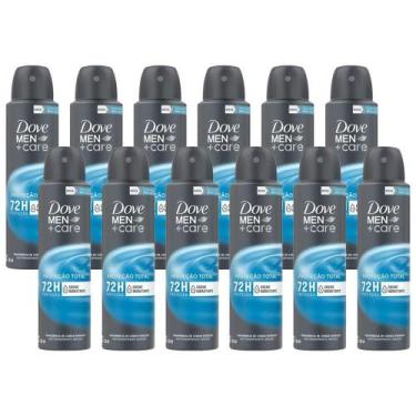 Imagem de Kit 12 Desodorantes Dove Men+Care Antitranspirante Aerossol Cuidado To