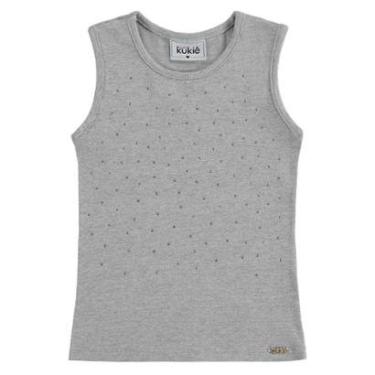 Imagem de BLUSA INFANTIL REGATA EM COTTON KUKIÊ MESCLA-Feminino