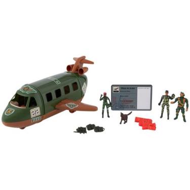 Imagem de Avião de Brinquedo Samba Toys Force Militar