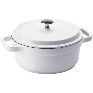 Imagem de Caçarola Hércules Revestimento Ceramico Indução Branca 3L 21,3X9CM - H