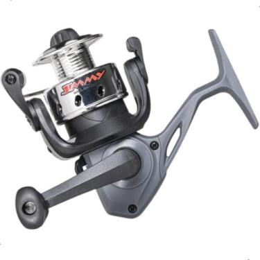 Imagem de Molinete Pesca Jimmy Com Linha Marine Sports, Cinza