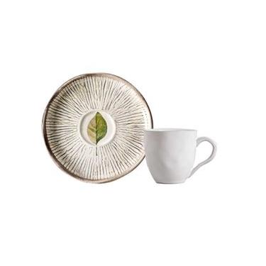 Imagem de Conjunto com 6 Xícaras De Café com 6 Pires Bio Evergreen