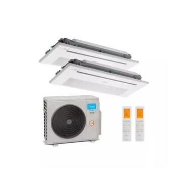 Imagem de Ar Condicionado Multi-split Inverter 27.000 Btu Cassete 1 via (1x Evap 12.000 + 1x Evap 18.000) QF 220v R-410