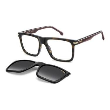 Imagem de Armação de Óculos Carrera Ca 387/c 086 56 Marrom Brilho Demi-Masculino