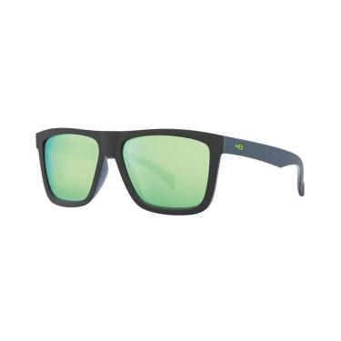 Imagem de Óculos Solar Hb Amped 10105050254028  Fosco Lente Verde Espelhada Polarizada-Masculino