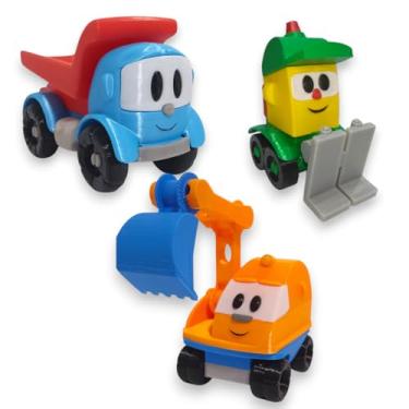 Imagem de Combo Leo O Caminhao Lifty e Scoop - 3 Brinquedos Impressao 3d