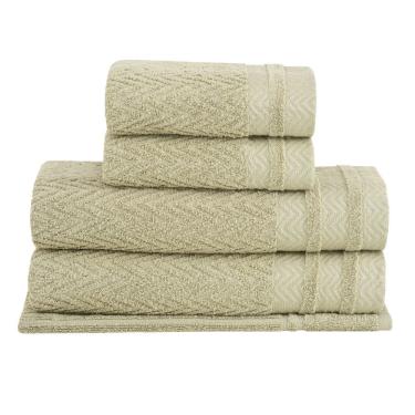 Imagem de Jogo Toalhas Banho Buddemeyer 5p Soul Extra Soft Kaki