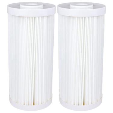 Imagem de Kit Com 2 Filtros Plissado Lavável 10 Polegadas X 4 1/2 Big Cor Branco
