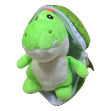 Imagem de Pelúcia Ovo Dino Dinossauro Surpresa 15 Cm Fofinho Fofo T Rex, Verde