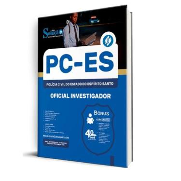 Imagem de Apostila PC-ES - Oficial Investigador de Polícia - Editora Solução