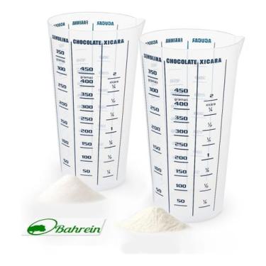Imagem de Kit 2 Copos Medidores Transparente 500 Ml Medidas Cozinha Copo Plástic
