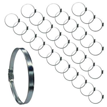 Imagem de KIT 30 Abraçadeira 79X95mm aço zincado mangueira de jardim - Lumaflex