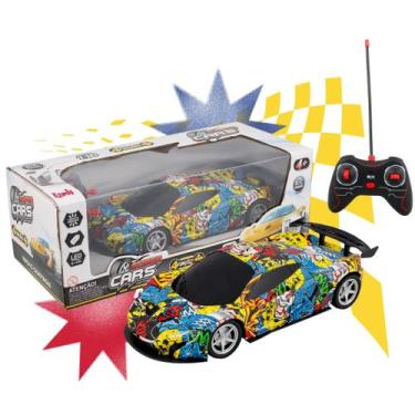 Imagem de Carrinho De Controle Remoto Esportivo Grafite Super Rápido Brinquedo D