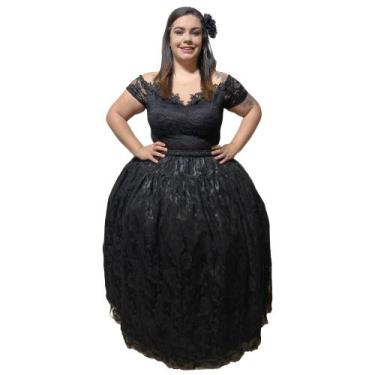 Imagem de Saia Renda 3m - - Motumba Asé, Preto, Único
