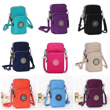 Imagem de Bolsa Feminina Transversal Pequena Carteira Porta Celular Smartphone  