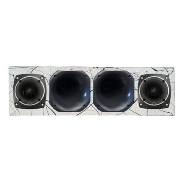 Imagem de Caixa corneteira 2x2 driver tweeter 150w compet - LIKE PARTS, BRANCO