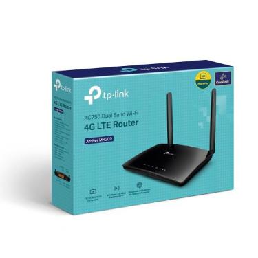 Imagem de Roteador 4G TP-Link TL-MR200 Wi-Fi AC750 Dual Band SIM Card