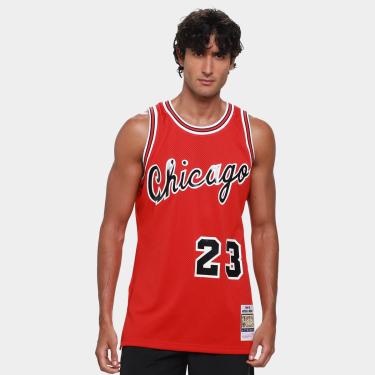 Imagem de Regata NBA Chicago Bulls Michael Jordan Nº 23 Mitchell & Ness Masculina-Masculino