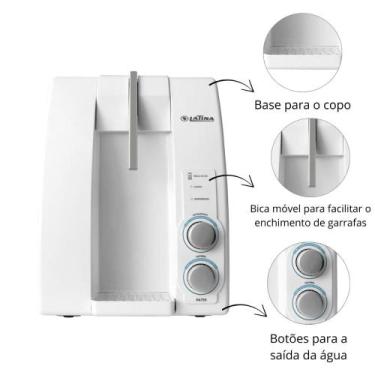 Imagem de Purificador Água Latina PA733 Branco Bivolt Automático, Bivolt