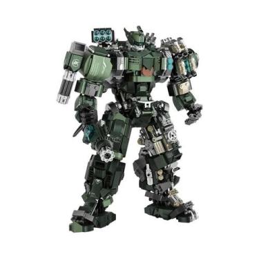 Imagem de Conjunto De Blocos De Montar Grande De Robôs De Batalha Mecha Warrior 