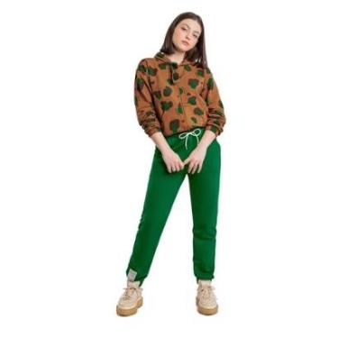 Imagem de Calça Clochard em Moletom Juvenil para Menina Gloss-Feminino