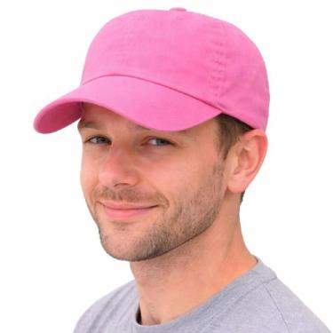 Imagem de Boné Masculino Feminino Lavado Liso Tecido Premium - Original Cap, Ros