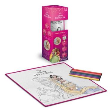 Imagem de Tapete Mágico Princesa para Colorir + 6 Canetas - Diversão - Multikids