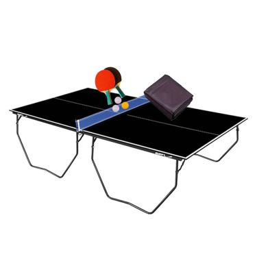 Imagem de MESA PING PONG PRETA 1087 KLOPF + Kit 5002 + Capa