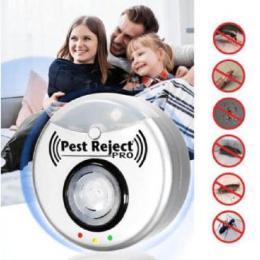 Imagem de Repelente Eletrônico Ultrassônico Stop Pests Pro 300M2 Anti Insetos e Roedores 220V MC41125